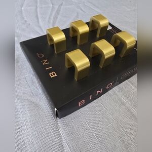 BINO Gold Drawer Pulls. Set Of 6.